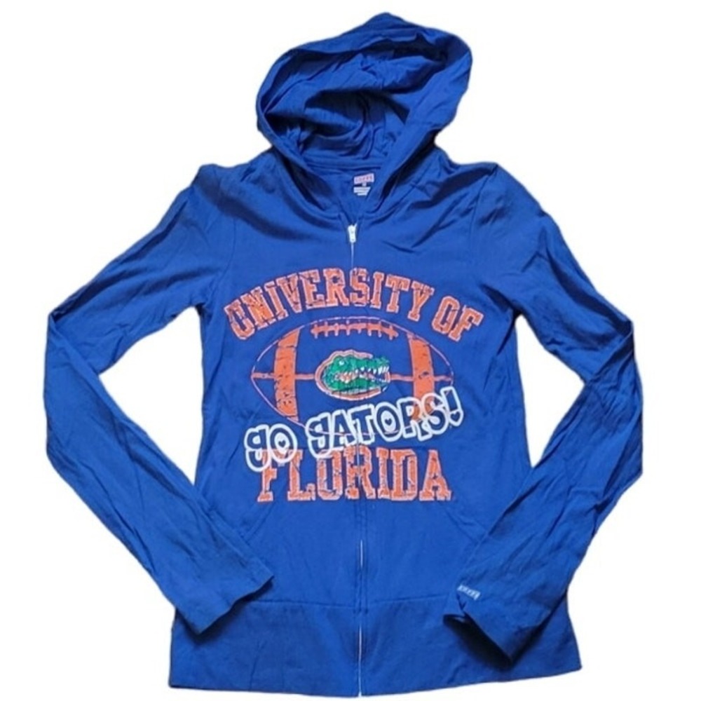 Florida Gators Hoodie Womens Football Zip Up Lightweight Game Day UF Size M